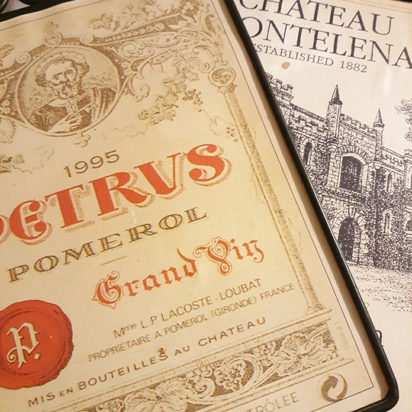 Framed Cast Iron Gin & Wine Signs - Picture 1 of 3